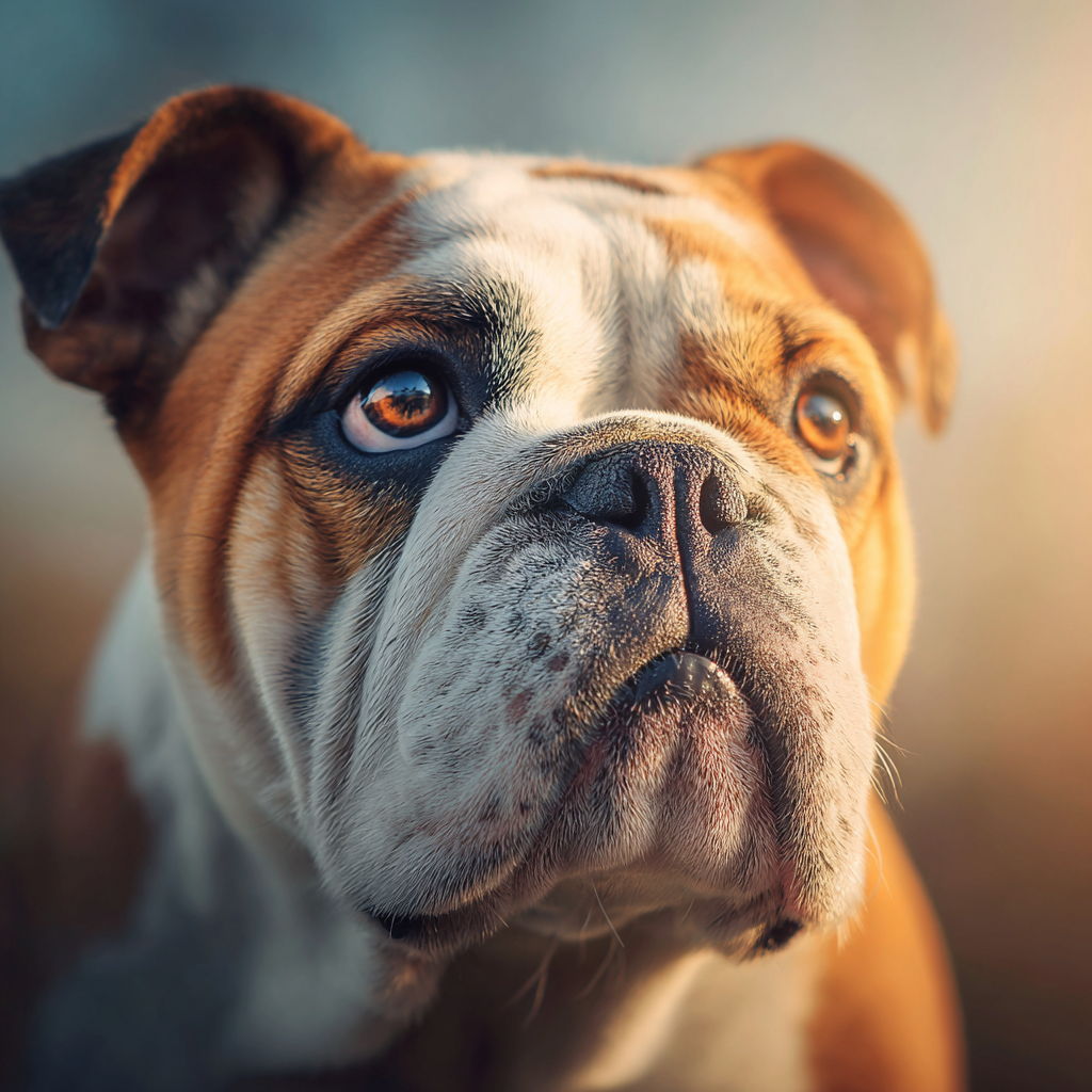 Ontspannen bulldog