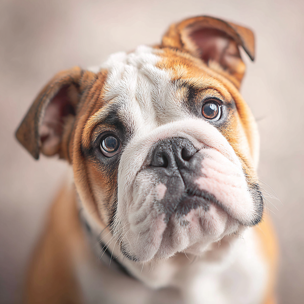 Bulldog dichtbij